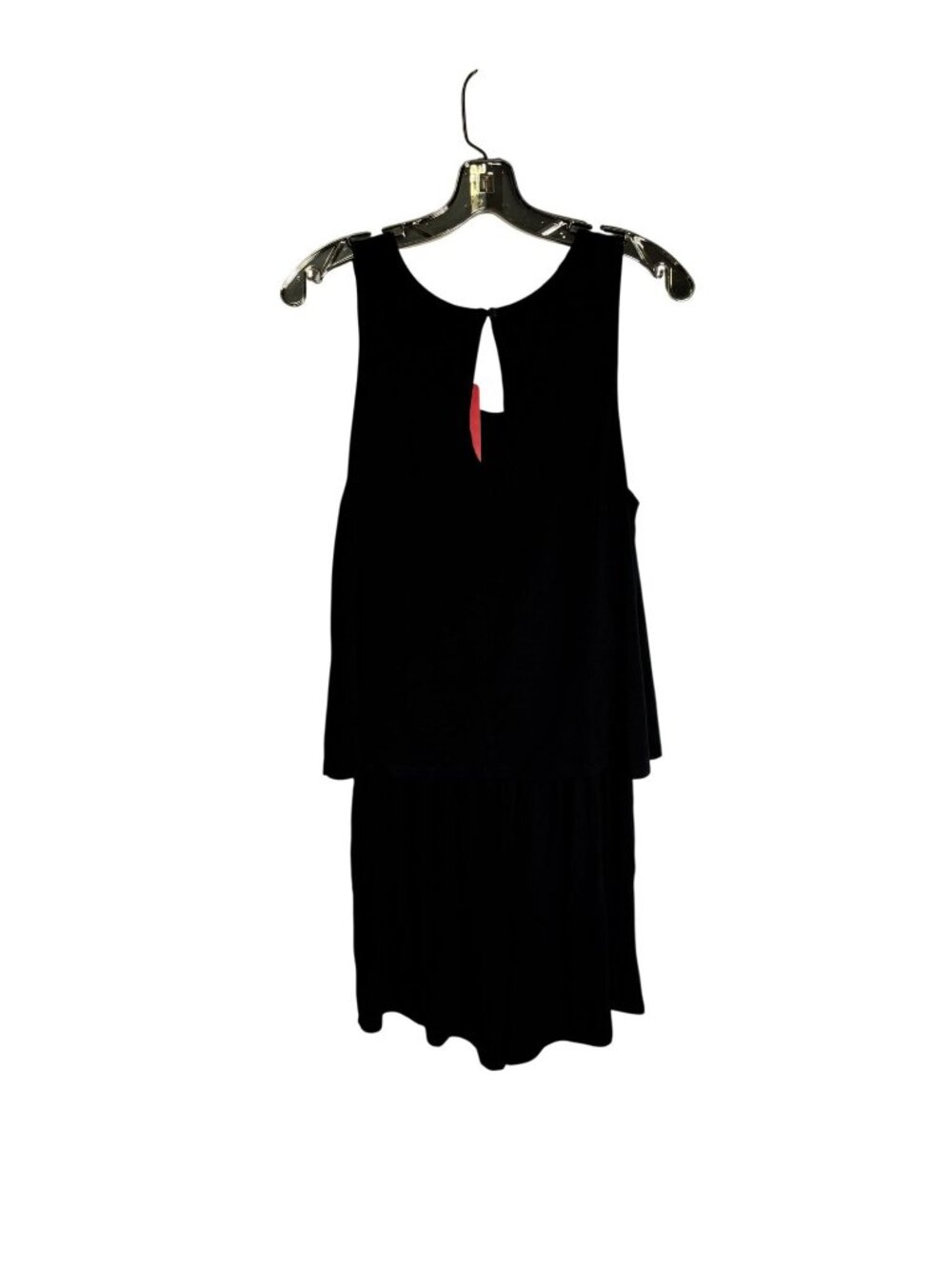 Allison Joy Evereve Black Sleeveless Tie-Front Romper With Pockets Keyhole Back - Picture 2 of 13
